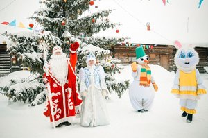 Резиденция Деда Мороза в "Старине Сибирской" Большеречье