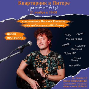 Квартирник с Василием Елисеевым