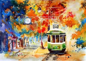 Мастер-класс «Осенний трамвай»