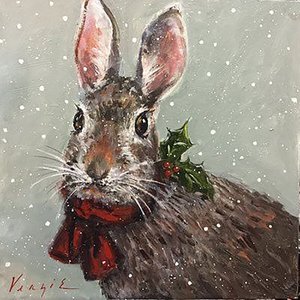 Мастер-класс по живописи маслом “Снежный зверь”